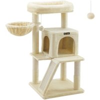 FEANDREA Katzenbaum mit Plattform 96cm beige