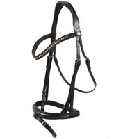Hans Melzer Horse Equipment Hans Melzer Trense Mechtersen schwarz/silber WB EXTRA (KB-Kaltblut)