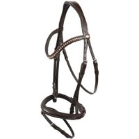 Hans Melzer Horse Equipment Hans Melzer Trense Mechtersen braun/silber WB EXTRA (KB-Kaltblut)