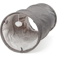 Canadian Cat Company Katzentunnel mit Kuschelfell grau