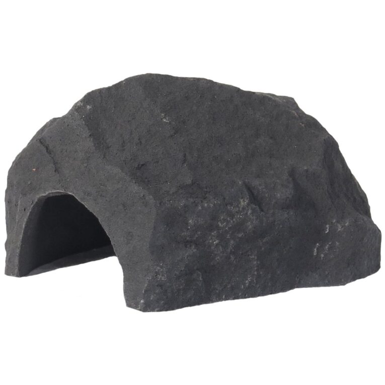 Variogart Deko Höhle S1 in verschiedenen Farben aus naturgetreuem Graphikstein für Aquarien und Terrarien.