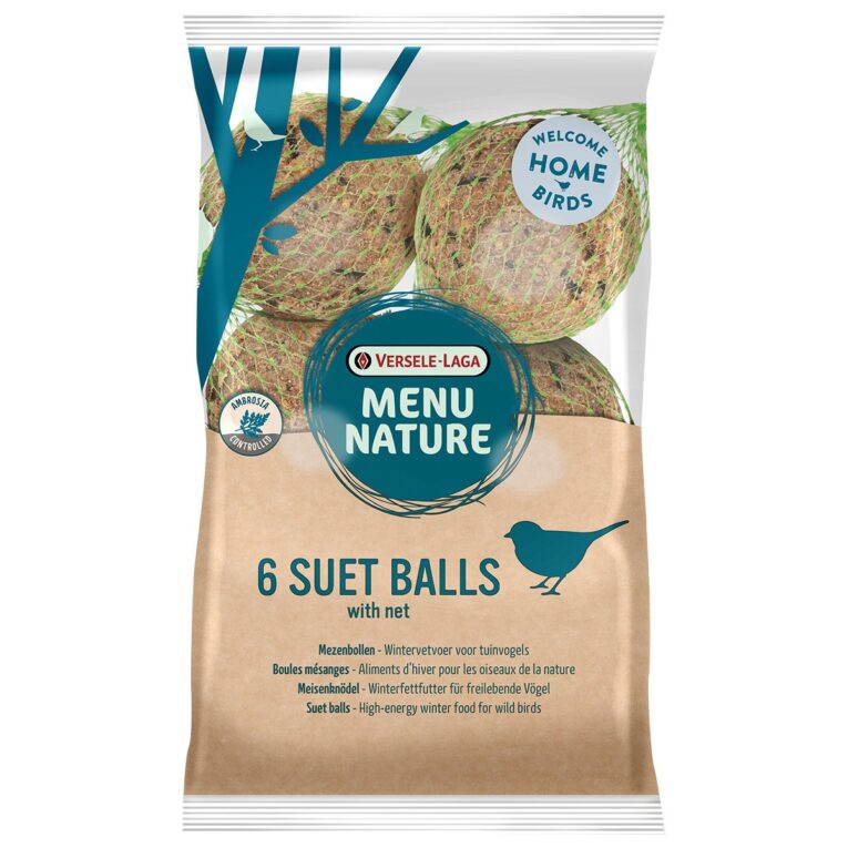 Die Versele Laga Meisenknödel im attraktiven 6er Pack eignen sich hervorragend für die Unterstützung wildlebender Vögel. Besonders nährstoffreich.