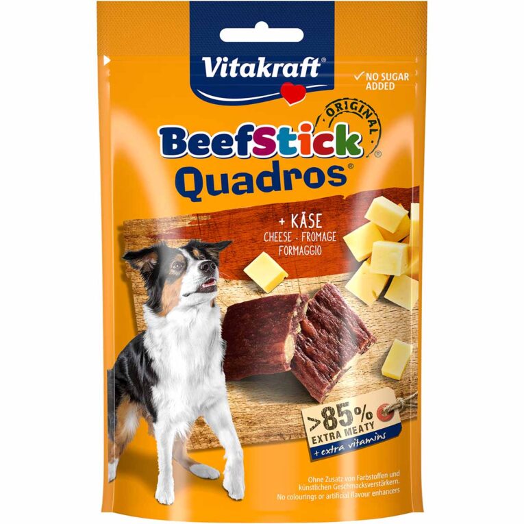 Du suchst Nahrung für alle Hundegrößen? Wir empfehlen diesen gefragten Snack von Vitakraft. Zur Fütterung für alle Phasen des Lebens