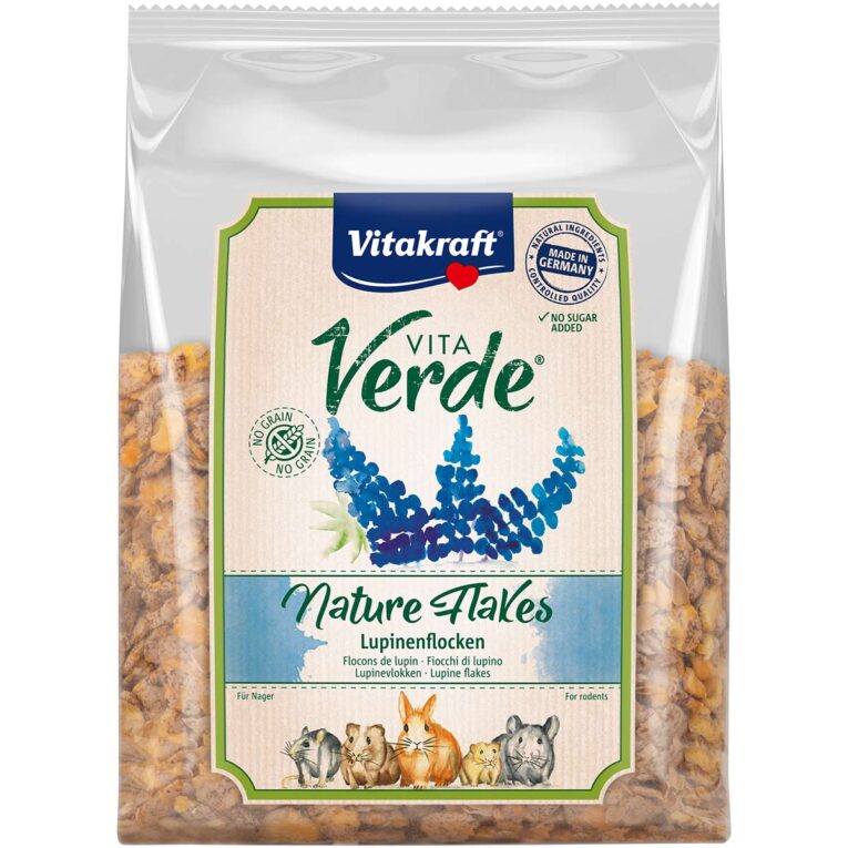 Futter für Nager aus rein natürlichen Lupinenflocken