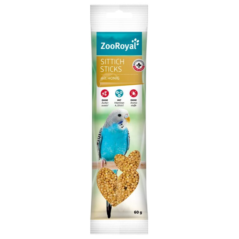 Die leckeren Vogelsticks werden auf einem Knabberholz gebacken. Sie enthalten wichtige Vitamine und sorgen für Beschäftigung Deines kleinen Lieblings.