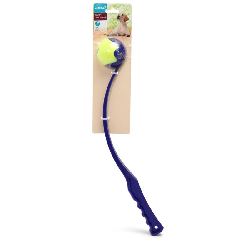 Die praktische Wurfschleuder mit Tennisball von ZooRoyal ist ideal für weite Würfe ohne großen Kraftaufwand - auch für ungeübte WerferInnen. Zudem wird das aufheben des Balles erleichtert und die Hände bleiben sauber. Ideal für Wurf- und Apportierspiele im Freien.
