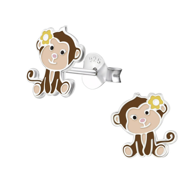 Affe Kinder Ohrringe 925 Silber IN UNSEREM Hundeshop günstig kaufen