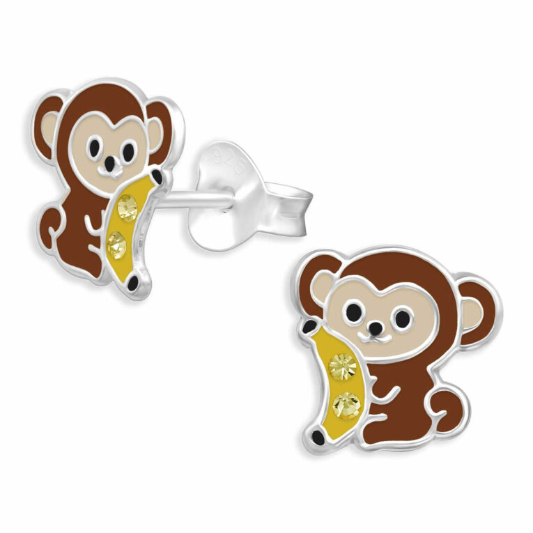 Affen Ohrringe aus 925 Silber IN UNSEREM Hundeshop günstig kaufen
