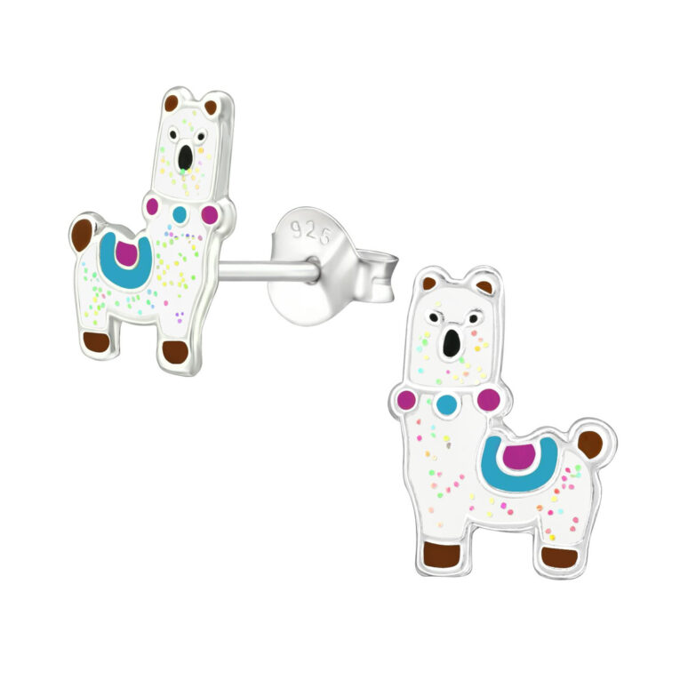 Alpaka Kinder Ohrringe 925 Silber IN UNSEREM Hundeshop günstig kaufen