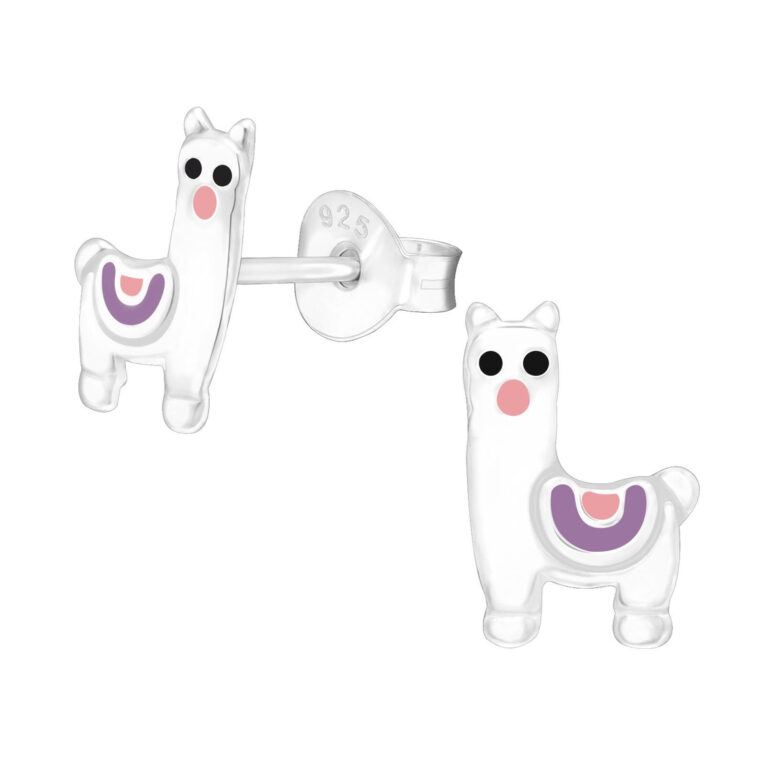 Alpaka Kinder Ohrringe 925 Silber IN UNSEREM Hundeshop günstig kaufen