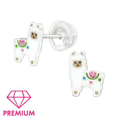 Alpaka Kinder Premium Ohrringe 925 Silber