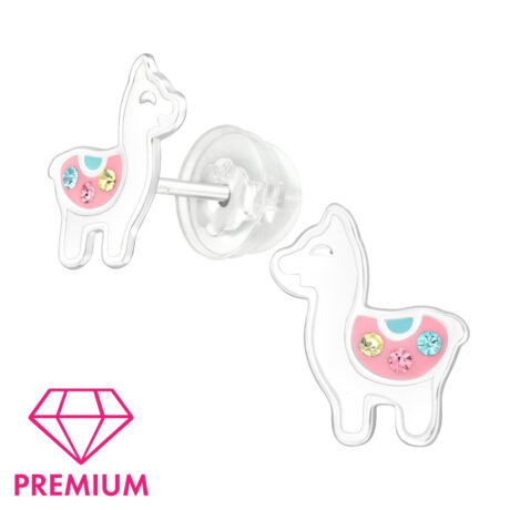 Alpaka Kinder Premium Ohrringe 925 Silber