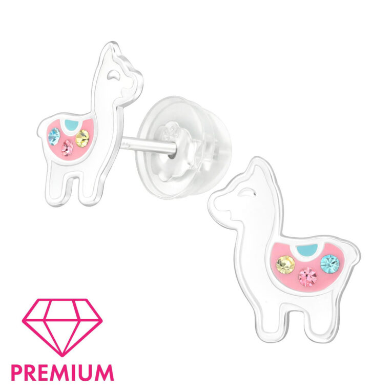 Alpaka Kinder Premium Ohrringe 925 Silber IN UNSEREM Hundeshop günstig kaufen