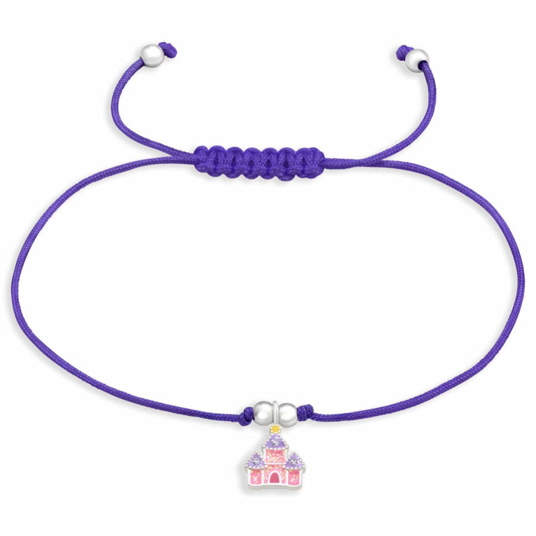 Armband mit Burg Anh?nger aus 925 Silber IN UNSEREM Hundeshop günstig kaufen
