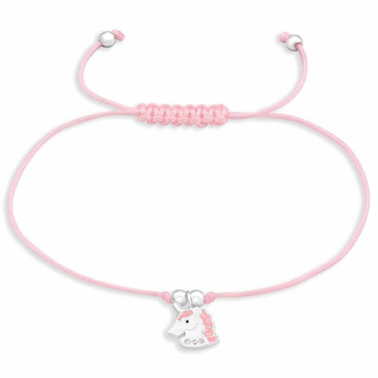 Armband mit glitzer Einhorn Anh?nger aus 925 Silber IN UNSEREM Hundeshop günstig kaufen