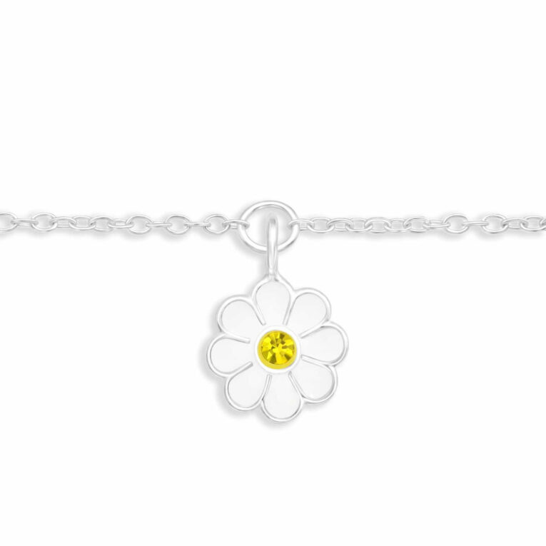 Armkette mit Blumen Anh?nger aus 925 Silber IN UNSEREM Hundeshop günstig kaufen