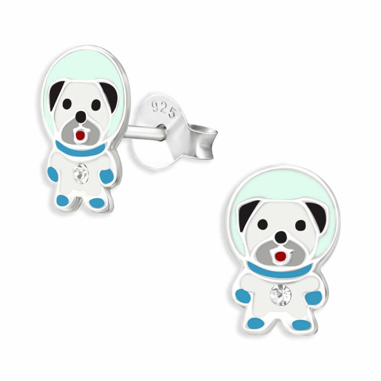 Astronaut Hund Ohrringe aus 925 Silber IN UNSEREM Hundeshop günstig kaufen