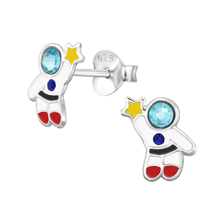 Astronaut Kinder Ohrringe 925 Silber IN UNSEREM Hundeshop günstig kaufen