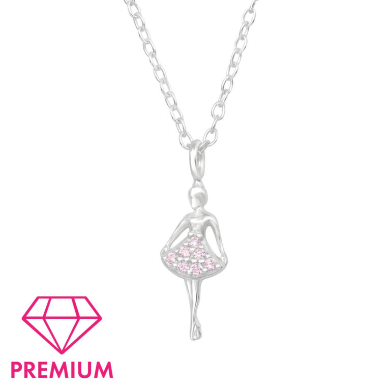 Ballerina Kinder Premium Halskette 925 Silber IN UNSEREM Hundeshop günstig kaufen