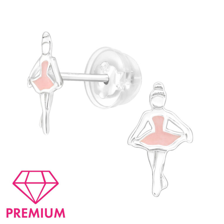 Ballerina Kinder Premium Ohrringe 925 Silber IN UNSEREM Hundeshop günstig kaufen