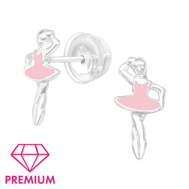 Ballerina Kinder Premium Ohrringe 925 Silber IN UNSEREM Hundeshop günstig kaufen