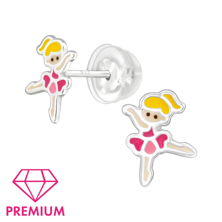 Ballerina Kinder Premium Ohrringe 925 Silber IN UNSEREM Hundeshop günstig kaufen