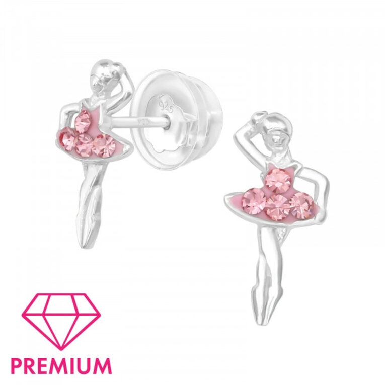 Ballerina Ohrringe aus 925 Silber IN UNSEREM Hundeshop günstig kaufen