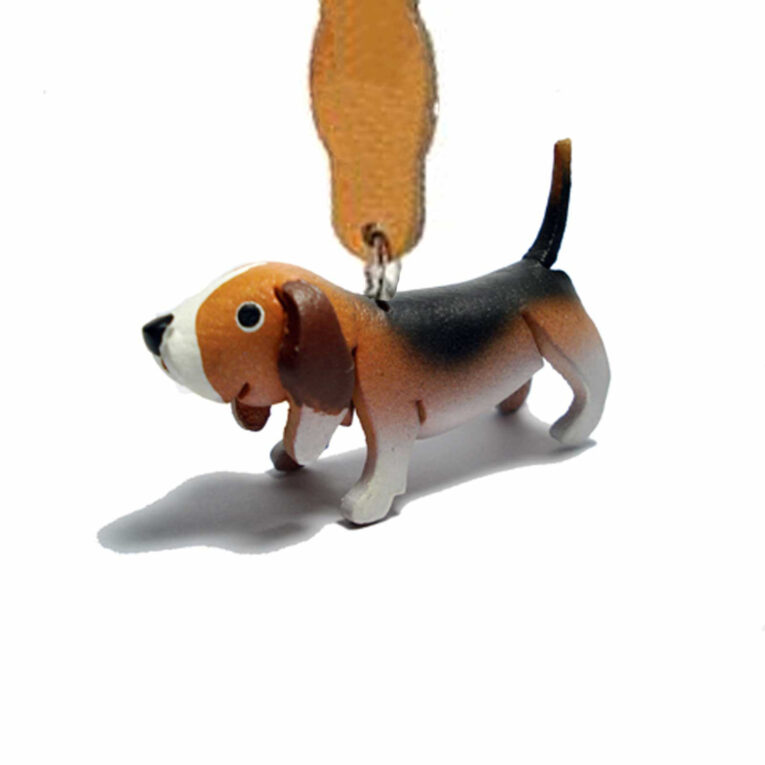 Basset Hound Schl?sselanh?nger aus Leder IN UNSEREM Hundeshop günstig kaufen