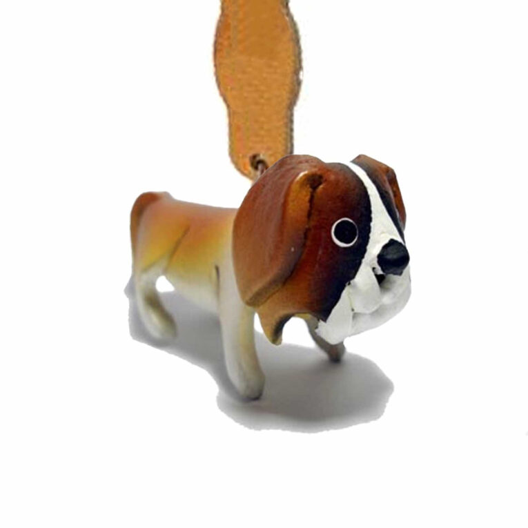 Bernhardiner Schl?sselanh?nger aus Leder IN UNSEREM Hundeshop günstig kaufen
