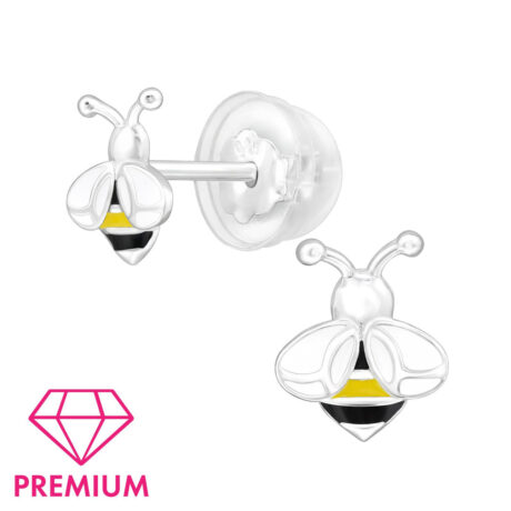 Biene Kinder Premium Ohrringe 925 Silber