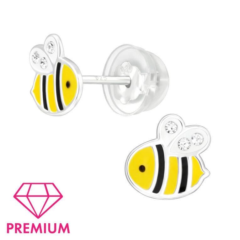 Biene Kinder Premium Ohrringe 925 Silber IN UNSEREM Hundeshop günstig kaufen