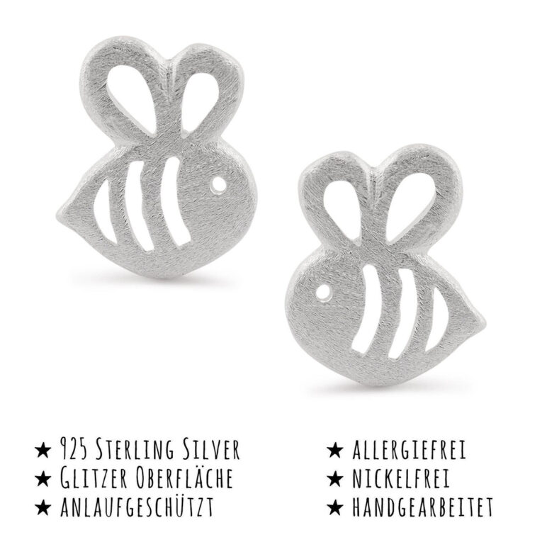 Bienen Ohrringe aus 925 Silber IN UNSEREM Hundeshop günstig kaufen