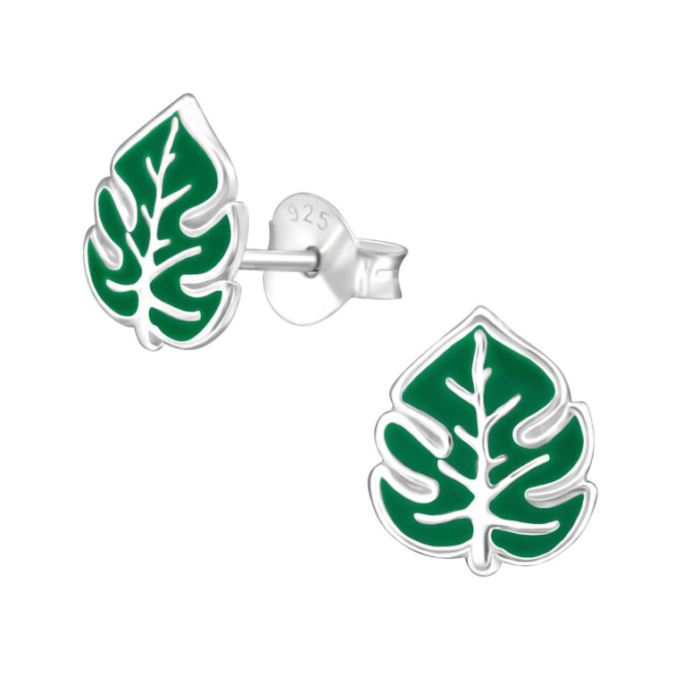 Blatt Kinder Ohrringe 925 Silber IN UNSEREM Hundeshop günstig kaufen