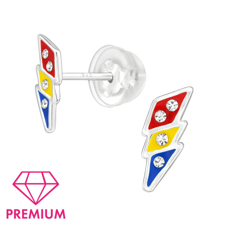 Blitz Kinder Premium Ohrringe 925 Silber IN UNSEREM Hundeshop günstig kaufen