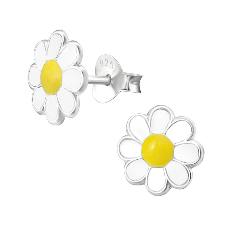 Blumen Kinder Ohrringe 925 Silber IN UNSEREM Hundeshop günstig kaufen