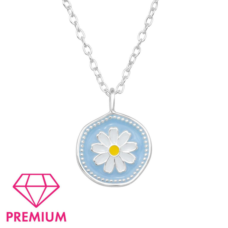 Blumen Kinder Premium Halskette 925 Silber IN UNSEREM Hundeshop günstig kaufen