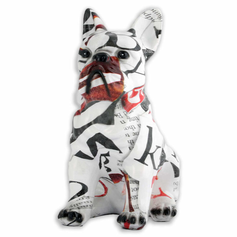 Bulldoggen Figur Buchstaben & Zeitung IN UNSEREM Hundeshop günstig kaufen