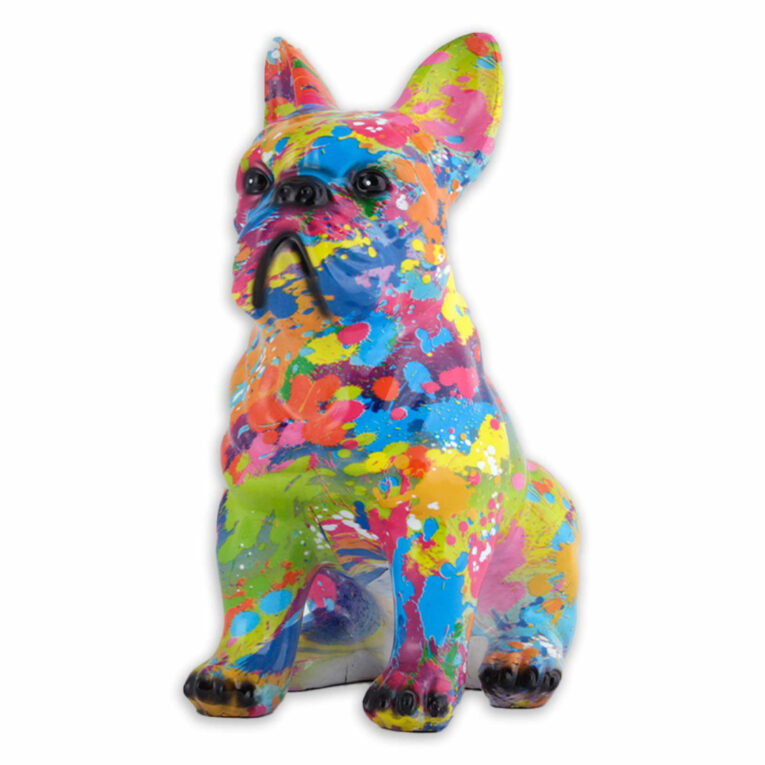 Bulldoggen Figur bunte Farbe IN UNSEREM Hundeshop günstig kaufen