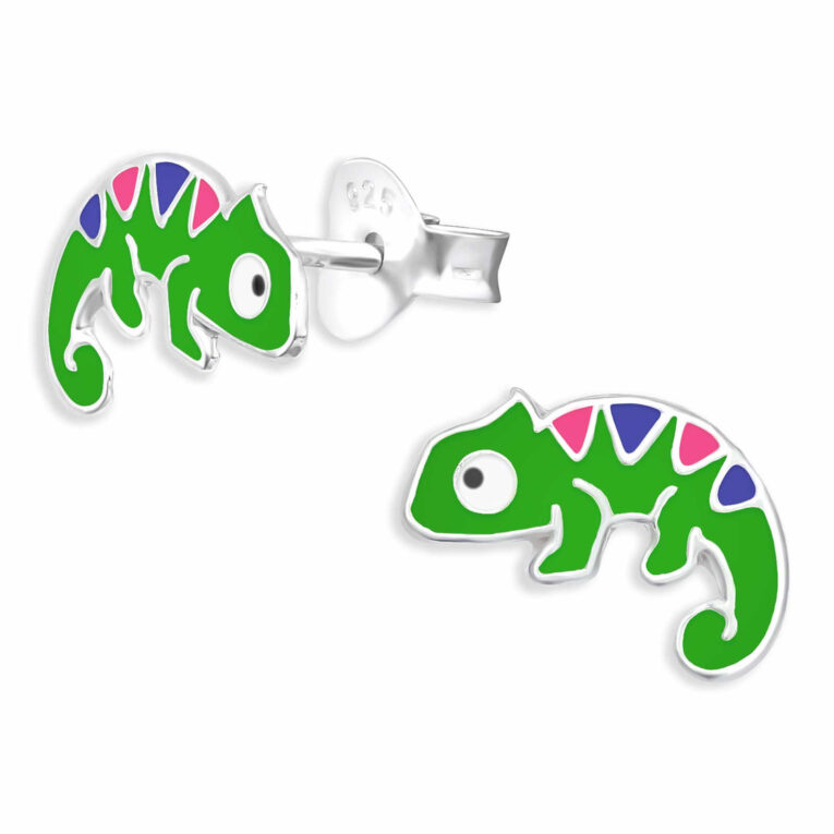Chameleon Ohrringe aus 925 Silber IN UNSEREM Hundeshop günstig kaufen