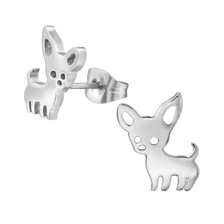 Chihuahua Kinder Ohrringe Chirurgenstahl IN UNSEREM Hundeshop günstig kaufen