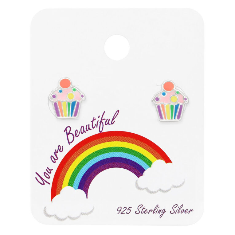 Cupcake Kinder Ohrringe 925 Silber IN UNSEREM Hundeshop günstig kaufen