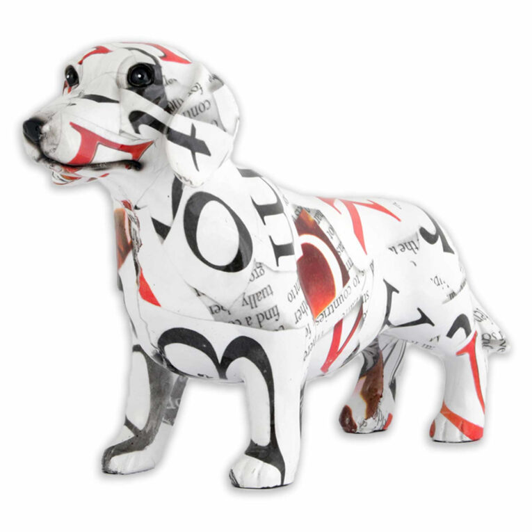 Dackel Figur Buchstaben & Zeitung IN UNSEREM Hundeshop günstig kaufen