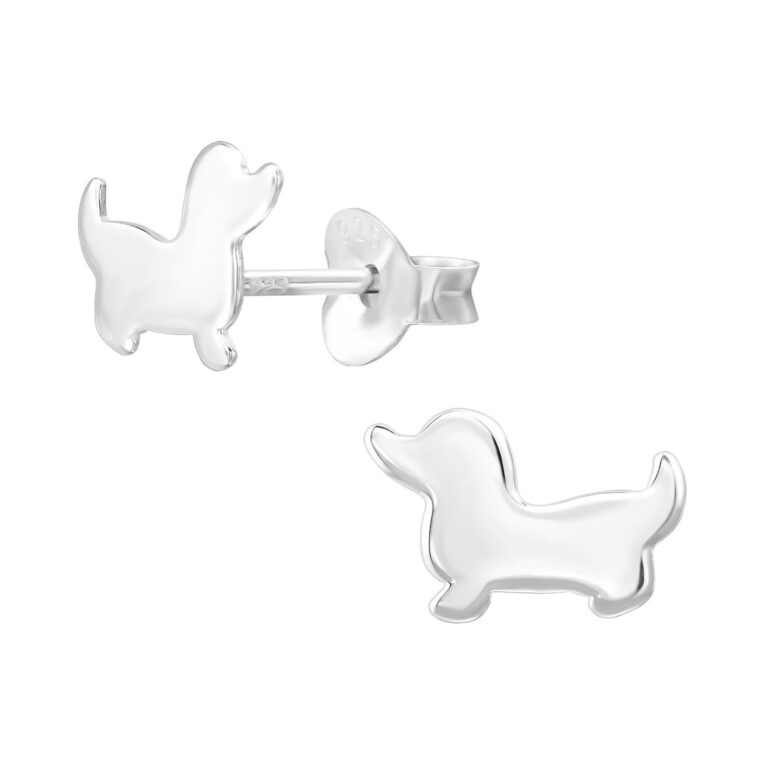 Dackel Kinder Ohrringe 925 Silber IN UNSEREM Hundeshop günstig kaufen