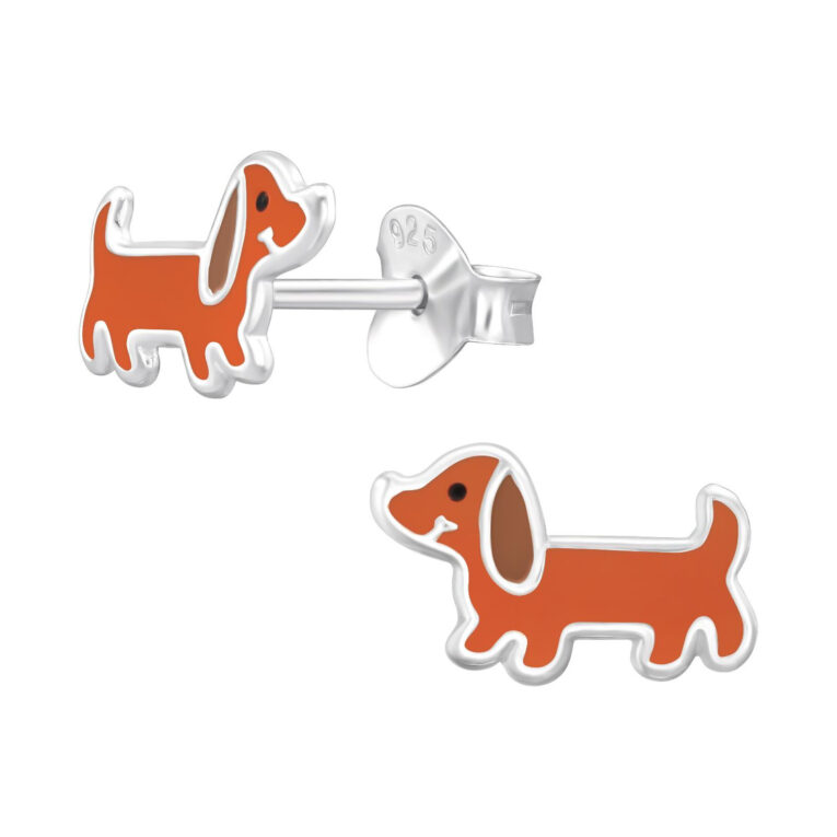 Dackel Kinder Ohrringe 925 Silber IN UNSEREM Hundeshop günstig kaufen