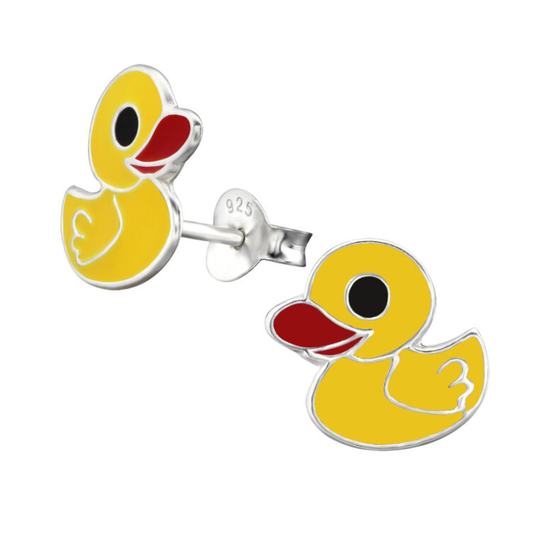 Ente Kinder Ohrringe 925 Silber IN UNSEREM Hundeshop günstig kaufen