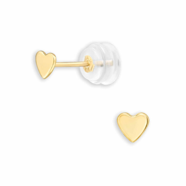 Feingold Herz Ohrstecker 3.5mm | 14k Gold Ohrstecker f?r Damen IN UNSEREM Hundeshop günstig kaufen