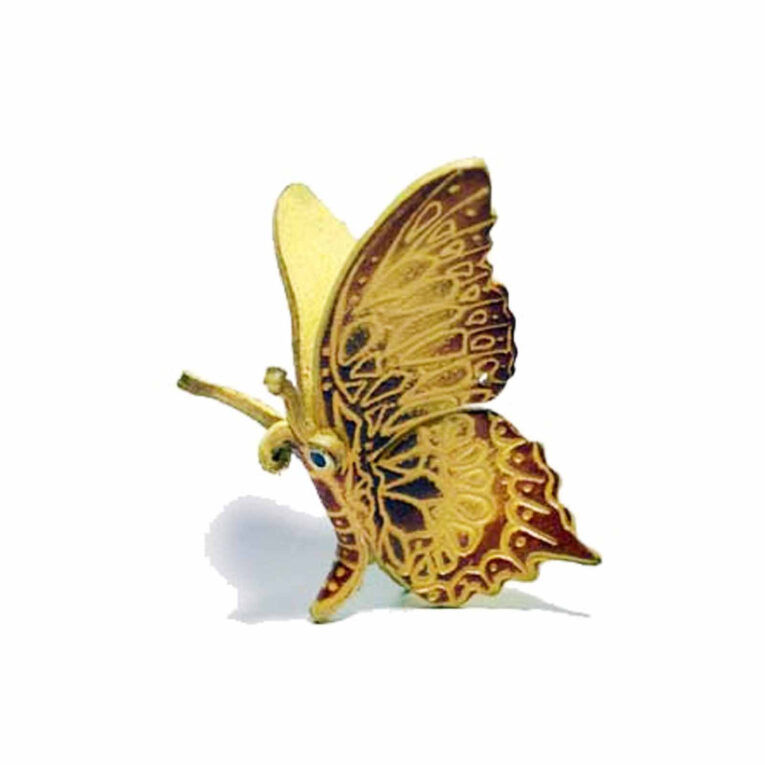 Gelber Schmetterling Schl?sselanh?nger aus Leder IN UNSEREM Hundeshop günstig kaufen