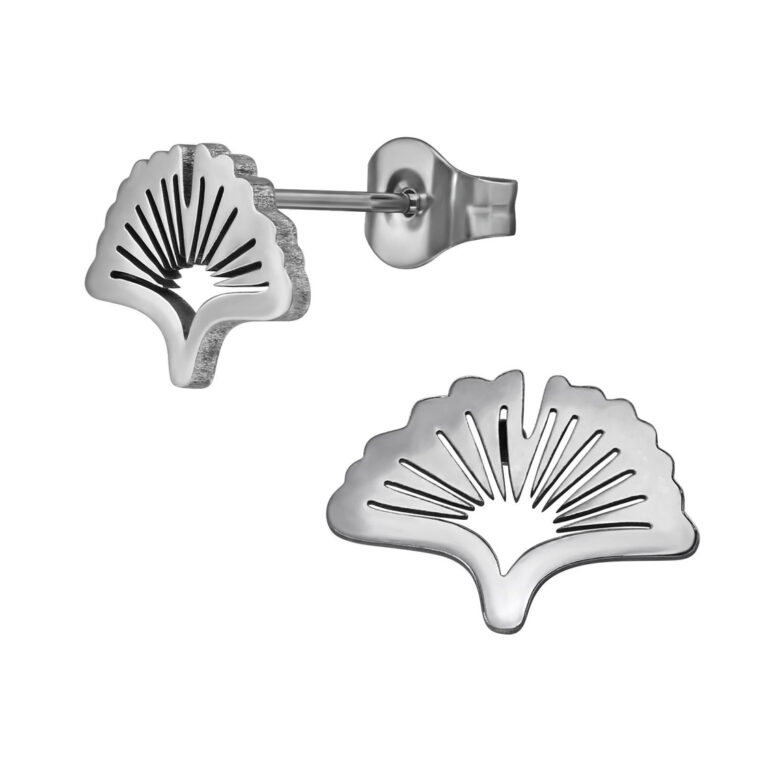 Ginkgo Kinder Ohrringe Chirurgenstahl IN UNSEREM Hundeshop günstig kaufen