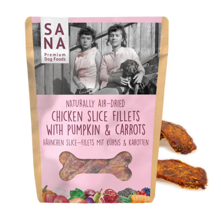 H?hnchen Slice Filets mit K?rbis und Karotte - 100 Gramm IN UNSEREM Hundeshop günstig kaufen