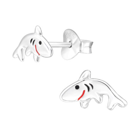 Hai Kinder Ohrringe 925 Silber
